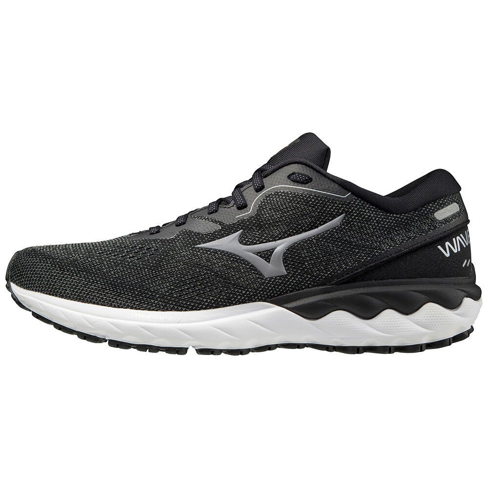 Mens Mizuno Wave Skyrise 2 Running Shoes Black/Grey/White Philippines (PULJQG564)